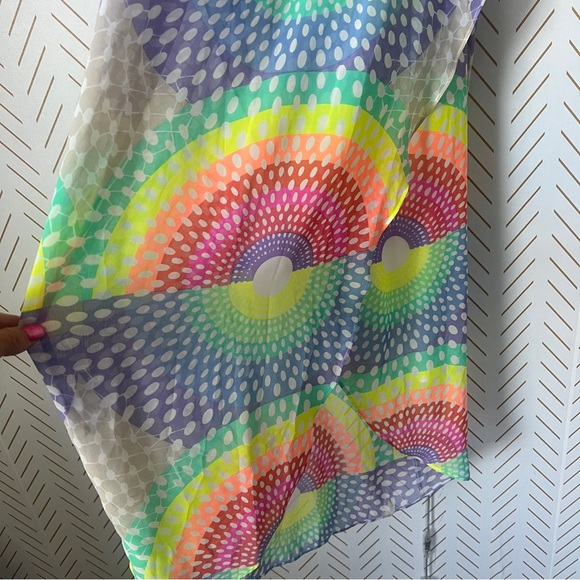 NWT Mara Hoffman faux wrap rainbow midi dress size XS $489 Electrolight Stone - Picture 3 of 7